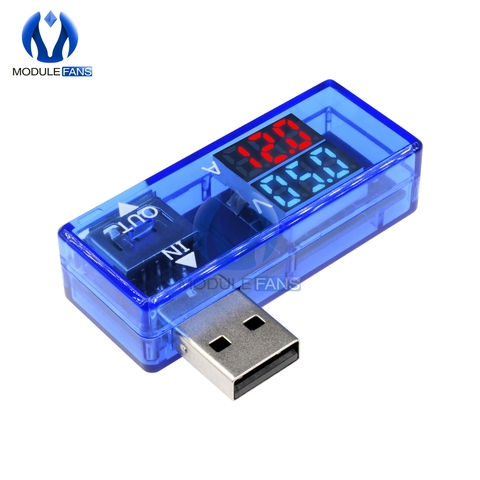 Digital Display Mini 5V USB Current Voltage Meter Tester Red Blue Voltmeter Ammeter Detector For Mobile Phone Power ► Photo 1/1