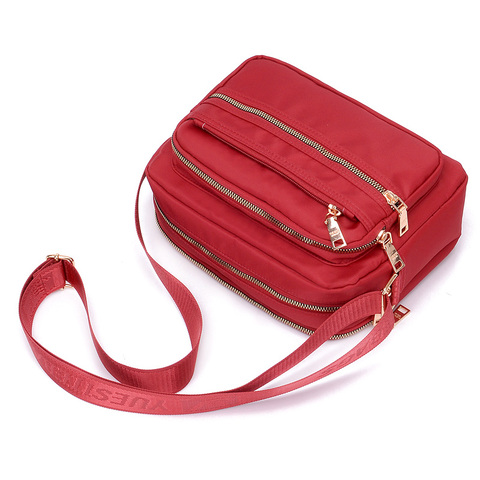 Women Fashion Solid Color Zipper Waterproof Nylon Shoulder Bag Female Crossbody Bag Ladies Bolsa Waterproof Travel Messenger Bag ► Photo 1/6