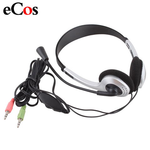 Cheap Wired Gaming Earphone Headphone With Microphone 3.5mm Plug MIC VOIP Headset Skype for PC Computer Laptop  #21228 ► Photo 1/6