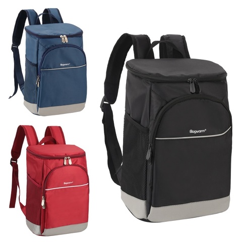 Oxford backpack cooler bag thermo lunch picnic box insulated cool ice pack car fresh Food delivery thermal bags refrigerator ► Photo 1/6