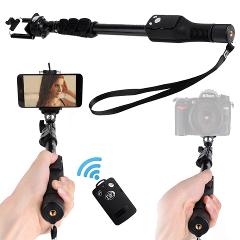 For Gopro Dslr Camera IOS Android Phone Selfie Stick Yunteng 1288 Bluetooth Extendable Handheld Yt-1288 Tripod Monopod VS 188 ► Photo 1/6