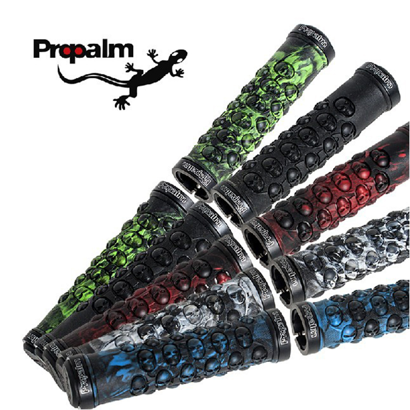 PROPALM Cycling Skull Design TPR Rubber Double Side Lock-on Bike