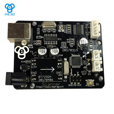 HE3D 3D scanner motherboard intergrated from UNO and ZUM board for ► Photo 1/1