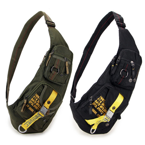 Waterproof Nylon Messenger Chest Bag Travel Military Cross Body One Shoulder Backpack Daypack Men Sling Knapsack Rucksack ► Photo 1/6