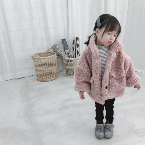 Girl Jacket thick warm Kids autumn winter Clothes Children Jacket for Baby Boys Outerwear Girls Coat 2022 toddlers 80~130 cotton ► Photo 1/6