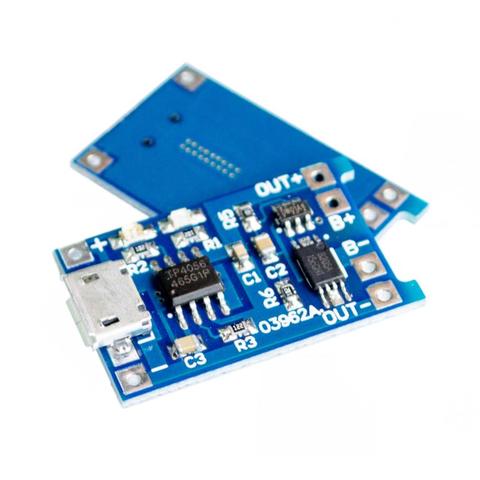 5V Micro USB 1A 18650 Lithium Battery Charging Board With Protection Charger Module ► Photo 1/3