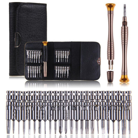 Screwdriver Set 25in1 Torx Screwdriver Repair Tool Set For iPhone 5 5S 6 Cellphone Tablet PC Universal Hand Tools 25 pc in 1 ► Photo 1/6