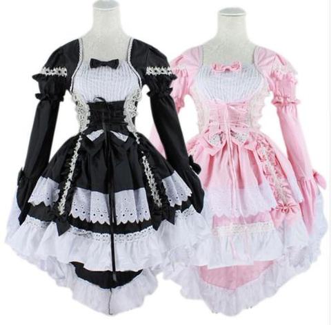 Anime Fantasy Maid Cosplay Costume Sweet Gothic Lolita Dress Halloween Performance Costume For Women Girls Disfraces ► Photo 1/5