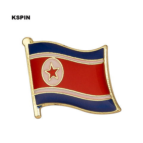 North Korea flag badge pin  Backpack Icon 1PC KS-0046 ► Photo 1/6