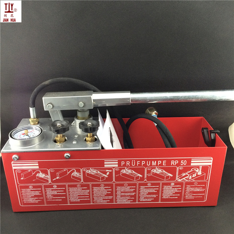 50KG manual test pump ppr water pipe valve pressure machine pipe leak detector pressure pump ► Photo 1/1