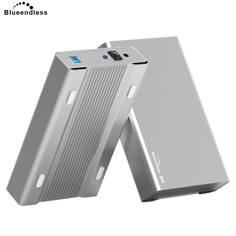 Blueendless 2022 New 3.5' HDD Enclosure Case Aluminum Sata to USB 3.0 Hard Disk Hd Caddy Box for Laptop/Destop Product ► Photo 1/6