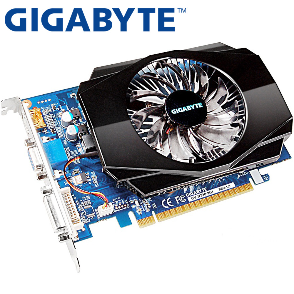 GIGABYTE Video Card Original GT730 2GB SDDR3 Graphics Cards for nVIDIA  Geforce GPU U stronger than GT630 GT610 GT720 GT710 - Price history &  Review, AliExpress Seller - HuaPu Store