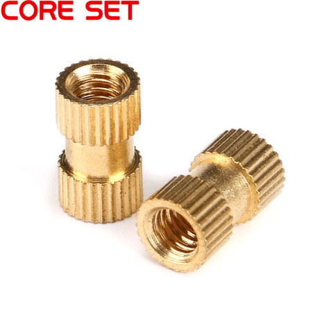 20pcs/Lot M3 M4 Brass insert nut Injection Molding Brass Knurled Thread Inserts Nuts ► Photo 1/4