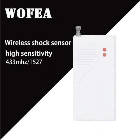 wofea wireless shock sensor vibration detector 433mhz 1527 330K to work with GSM wifi alarm ► Photo 1/2