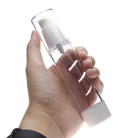 1pcs Empty Plastic Cosmetic Bottle 50Ml Travel Mini Liquid Bottles Transparent Airless Pump Vacuum Toiletries Container #225817 ► Photo 1/6