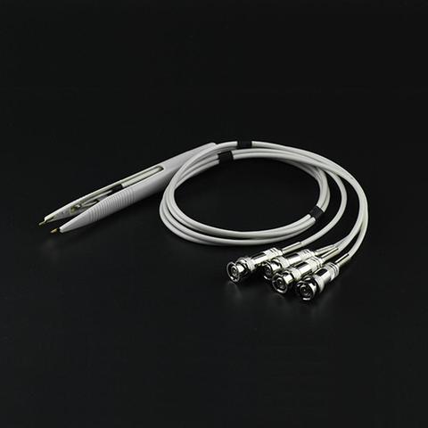 1set SMD Kelvin Test Clip 4 BNC Test Tweezer Probe Leads Cable for LCR Meter DMM ► Photo 1/1