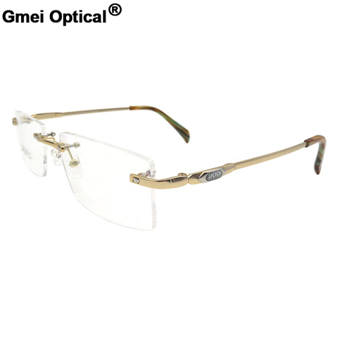 Gmei Optical S8314 Rimless Eyeglasses Frame for men Rimless Eyewear Glasses ► Photo 1/5