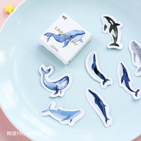 45 pcs/pack Surprising Whale Label Stickers Decorative Stationery Stickers Scrapbooking DIY Diary Album Stick Label ► Photo 1/3