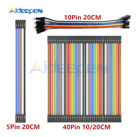 5 Pin 10 Pin 40 Pin 10CM 20CM Male to Male to Female to Female Dupont Line Cable Breadboard Jumper Wire Connector For Arduino ► Photo 1/6