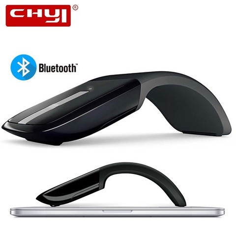 Bluetooth Wireless Computer Mouse Arc Touch Ergonomic Optical 3D Mause 1200DPI Folding Mini BT Mice For iPhone Microsoft Surface ► Photo 1/6