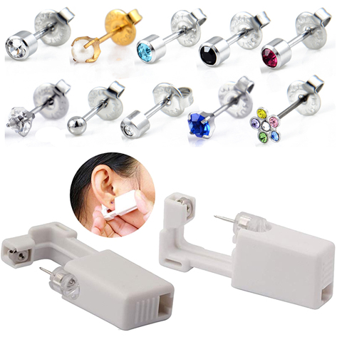 1PC Disposable Sterile Ear Piercing Unit Cartilage Tragus Helix Piercing Gun NO PAIN Piercer Tool Machine Kit Stud Choose Design ► Photo 1/6
