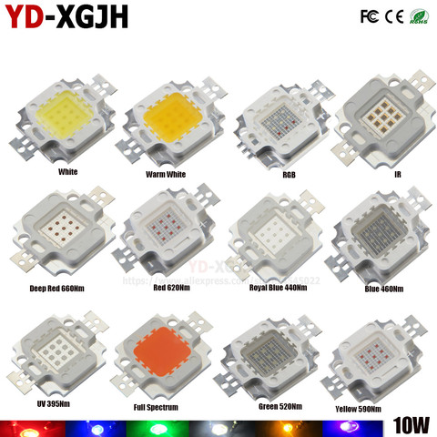 Matrix Bulb LED Chip 10W SMD COB Light Bead Warm Cold White Red Green Blue Orange Amber Golden Cyan RGB Full Spectrum Grow Light ► Photo 1/1