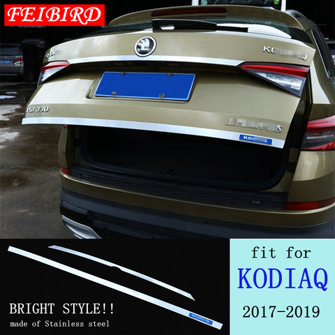 ABS Chrome Front Head Fog Lights Lamp Lid Cover Trim 2 Pcs Accessories Exterior Fit For Skoda Kodiaq 2017 2022 ► Photo 1/6