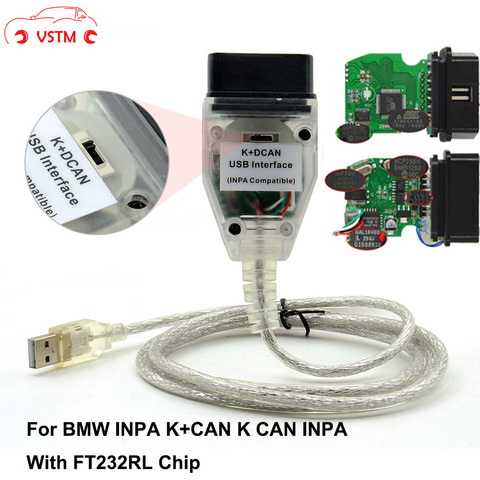 VSTM INPA K+CAN For BMW With FT232RL Chip & Switch Auto Diagnostic Code Scanner Interface For BMW D-CAN/PT-CAN/K-CAN 1998-2008 ► Photo 1/6