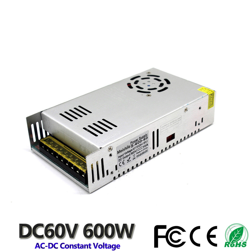 350W 60V 5.8A Single Output Switching power supply AC TO DC for CNC Led strip 