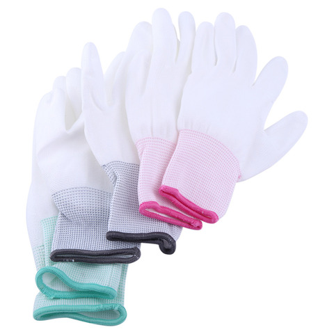 1Pair Antistatic Gloves Antiskid Anti Static Working Gloves PU Coated Finger Protection Part for PC Computer Phone Repair S-L ► Photo 1/6
