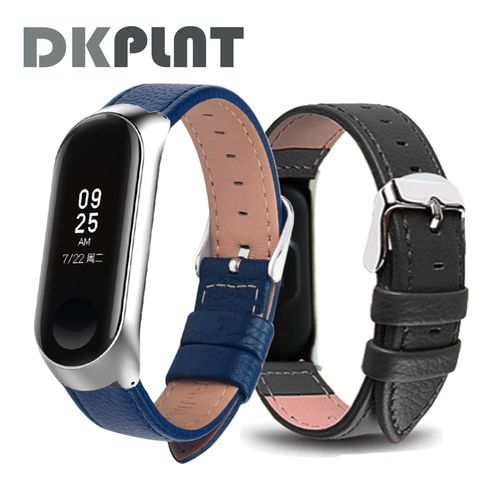 Watch band for Xiaomi Mi Band 5/4 Strap watch Leather wrist strap For xiaomi mi band 4 accessories bracelet Miband5/ 4/3 Strap ► Photo 1/6