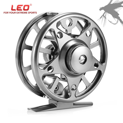 LEO Fly Fishing Reels AL 75 Aluminum Alloy 2 + 1 Ball Bearing 1:1 Gear Ratio Outdoor Fishing Tackle Reel with Bag Pesca 2022 New ► Photo 1/6