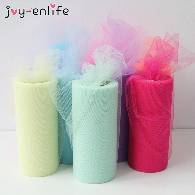 Tutu Party Wrap Fabric Wedding Tulle Roll Spool Decoration Craft Gift 