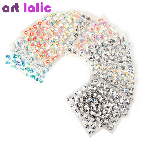 10 Pcs Sheets Nail Art Transfer Stickers 3D Design Manicure Tips Decal Decorations high quality hot selling ► Photo 1/3