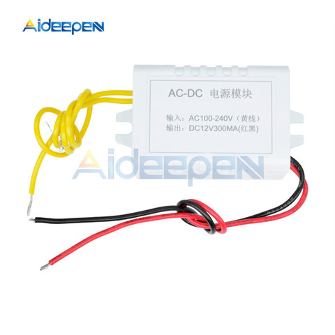 AC 110V-220V to DC 12V Converter Adapter 12V 1A Power Supply Module DC 300MA for Thermostat ► Photo 1/6