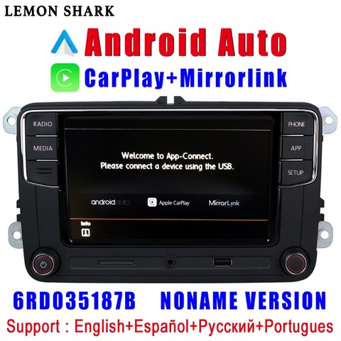 RCD330 Plus RCD330G Carplay Android Auto  Noname 6RD 035 187B Car  Radio MIB For VW Golf 5 6 Jetta MK5 MK6 CC Tiguan Passat Polo ► Photo 1/6