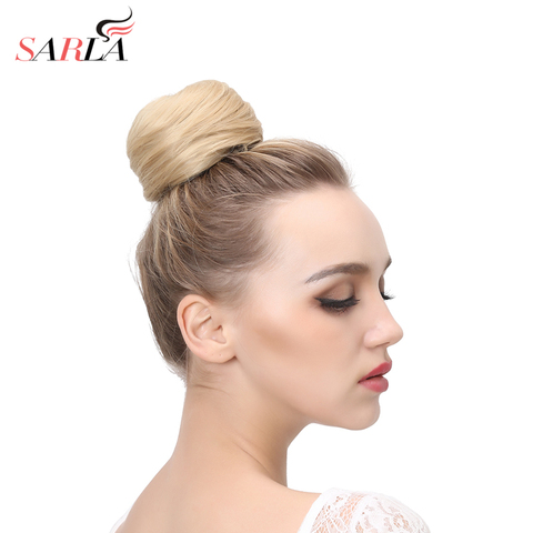 Fake Hair Bun Extension Clip in on Synthetic Hair Tail Donut Drawstring Chignon Hairpiece Updo Hair Piece Ponytail For Women Q3 ► Photo 1/6