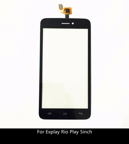 High quality 5inch Touch Panel For Explay Rio Play Touch screen Digitizer front glass Lens replacement TouchScreen With stickers ► Photo 1/2