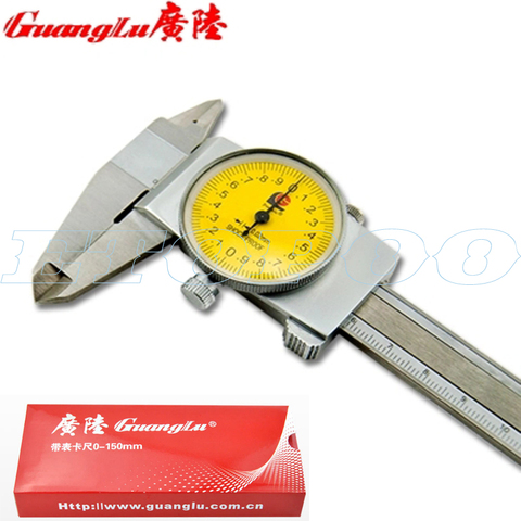 Guanglu High Precision Dial Caliper 0.01mm 0.02mm Stainless Steel Paquimetro Vernier Calipers Measuring Instruments Measure Tool ► Photo 1/6