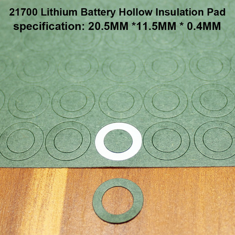 100pcs/lot 21700 Lithium Battery Positive Insulation Gasket Hollow Flat Head Pad Insulation Meson Head Gasket 20*11.5MM ► Photo 1/6