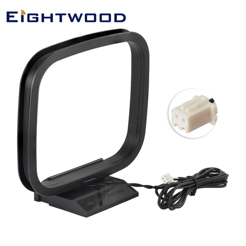 Eightwood Indoor AM Car Antenna Aerial 2-Pin Mini Connector for Sony Philips Curtis Compact Disc Receiver Radio Audio System ► Photo 1/5