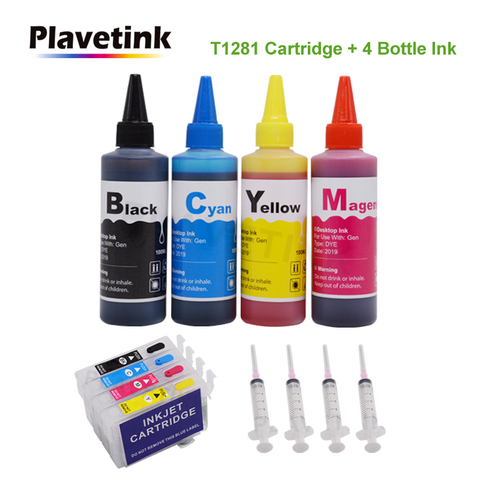 T1281 T1282 T1283 T1284 Ink Cartridge For Epson Stylus S22 SX125 SX430W SX435W SX438W SX440W Printer + 100ml Ink refill kit ► Photo 1/6