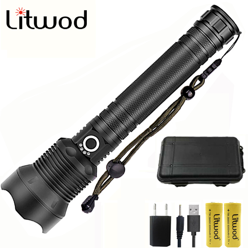 Litwod Z20 1282 CREE XHP70.2 & XHP50 Lamp tactical powerful led flashlight 