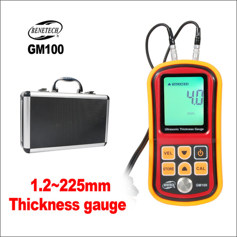 BENETECH Ultrasonic Thickness Gauge Digital Paint Coating Film Electronic 1.2 to 255MM GM100 Thickness Gauge Tester ► Photo 1/6