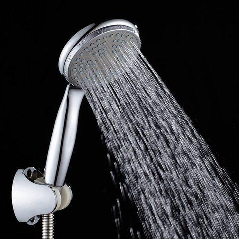 SHAI ABS Plastic Bathroom Shower Head Big Panel Round Chrome Rain Head Water Saver Classic Design G1/2 Rain Shower Head SP045 ► Photo 1/6