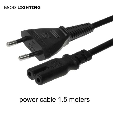 BSOD Electric Cord EU Power Cable 2Pin Cable 1.5Meter 250V 2.5A  US Power Cord UK Supply Cable Lead Wire Power for Electrique ► Photo 1/6