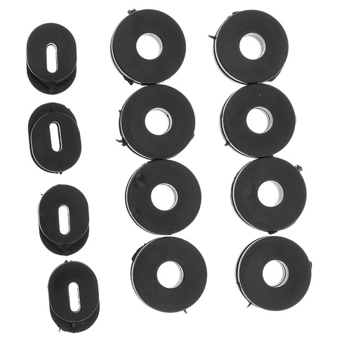 12pcs Rubber Motorcycle Side Cover Grommets Head Gasket Sets Motorcycle Accessories For Honda GS125 Motorcycle Grommets Black ► Photo 1/5