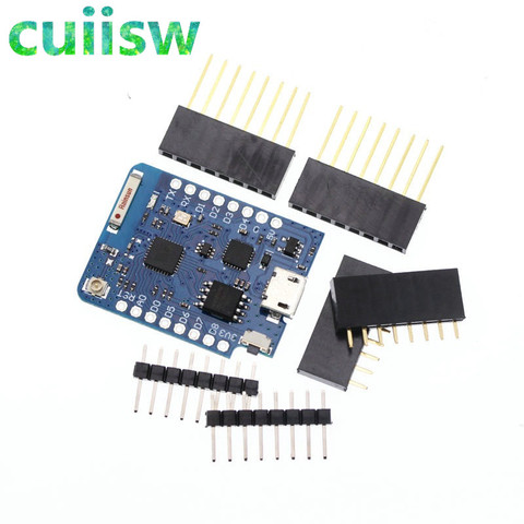 5PCS WeMos D1 Mini ESP8266 WIFI Module Board Pro 16M Bytes External Antenna Contor ESP8266 WIFI IOT Development Board Micro USB ► Photo 1/3