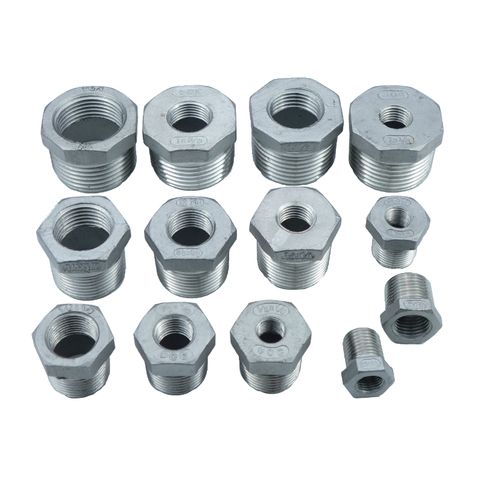 Stainless Steel SS304 Pipe Reducer Fittings Reducing Bushing All Size BSP Male * BSP Female ► Photo 1/1