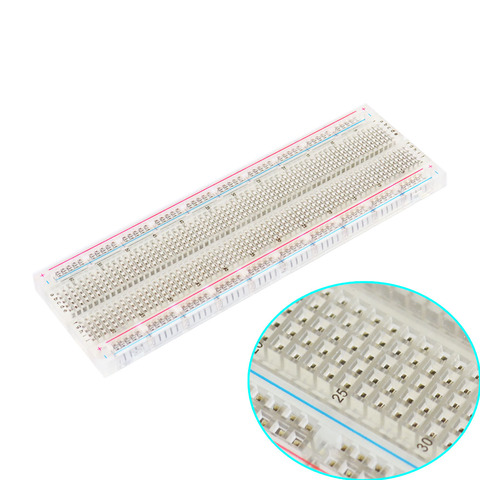 Free shipping ! Hi-Q 400 / 830 holes transparent breadboard  test board for Ardudino DIY projects ► Photo 1/6